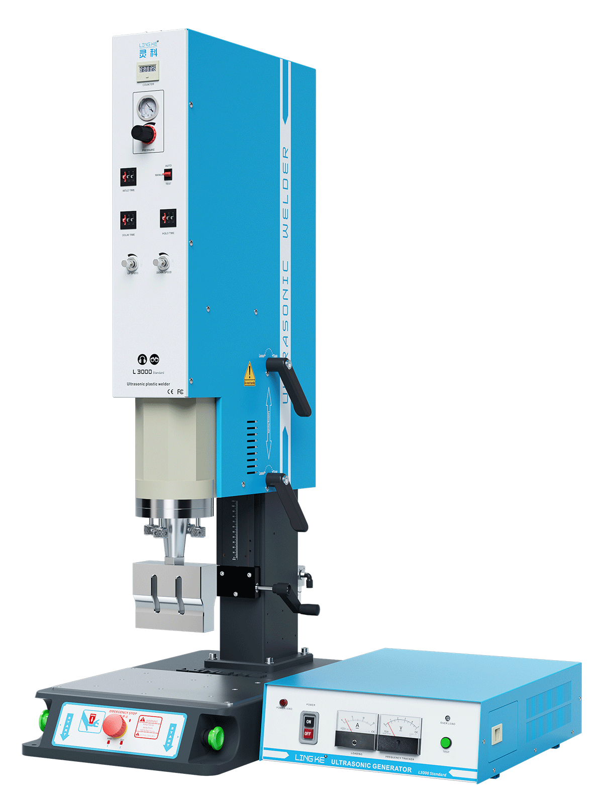 靈科超聲波塑料焊接機(jī) 方立柱 20kHz-2000/2600/3200W L3000 Standard 模擬 靈科超聲波塑料焊接機(jī) 方立柱 20kHz-2000/2600/3200W L3000 Standard 模擬